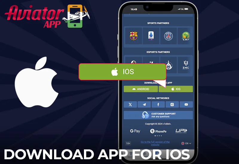 A basic guide on how to download the 1xbet Aviator app for iOS