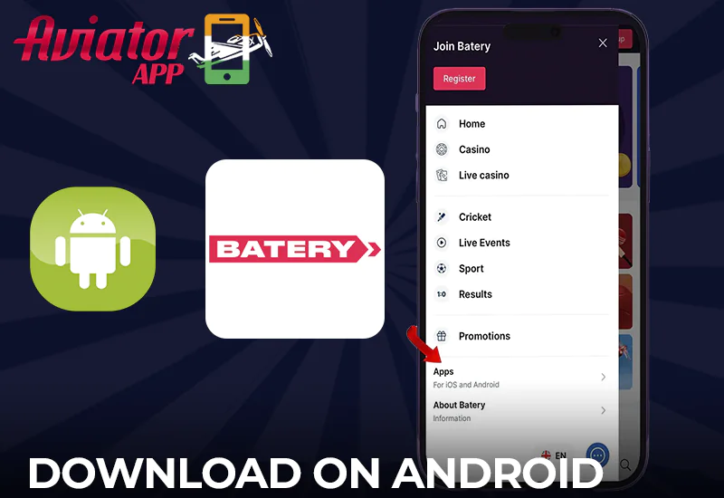 How to download the Batery Aviator app for Android